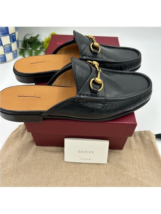 Men’s Gucci horse bit ROOS slip on loafer size 8, made in Italy main image 9